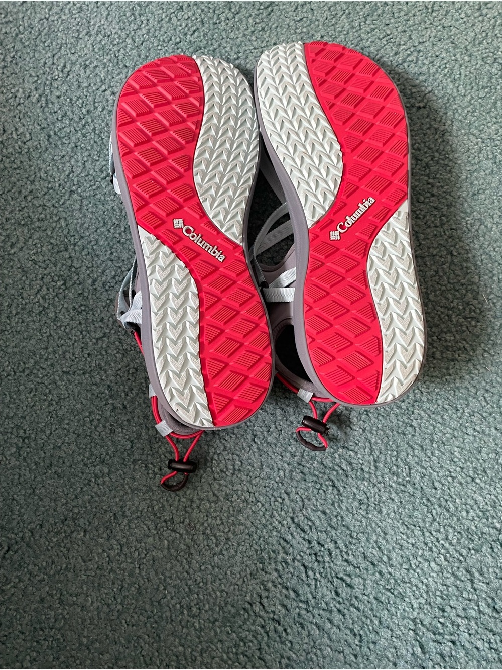 Columbia Womenβs Pink and Gray Trek Sandals